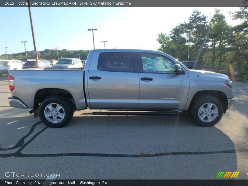 Silver Sky Metallic / Graphite 2019 Toyota Tundra SR5 CrewMax 4x4
