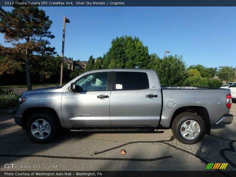 Silver Sky Metallic / Graphite 2019 Toyota Tundra SR5 CrewMax 4x4