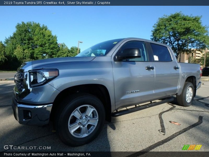 Silver Sky Metallic / Graphite 2019 Toyota Tundra SR5 CrewMax 4x4