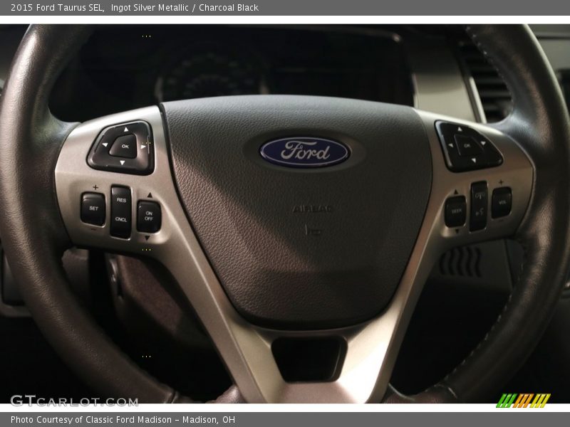 Ingot Silver Metallic / Charcoal Black 2015 Ford Taurus SEL