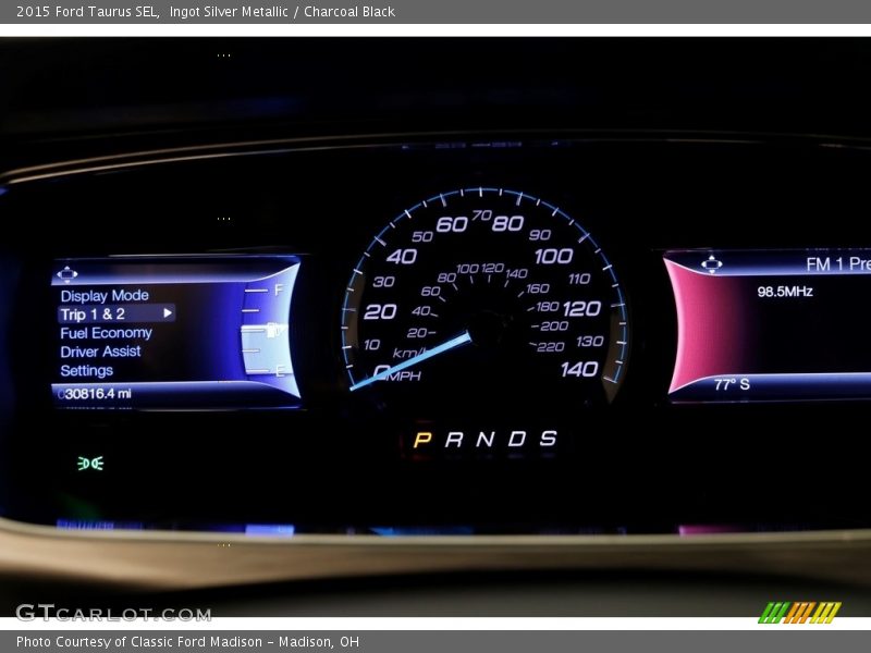 Ingot Silver Metallic / Charcoal Black 2015 Ford Taurus SEL