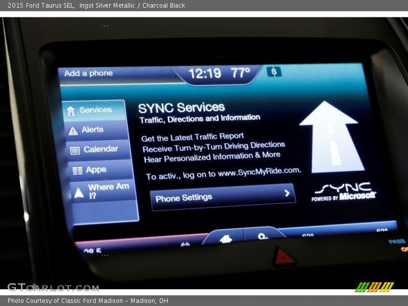 Ingot Silver Metallic / Charcoal Black 2015 Ford Taurus SEL