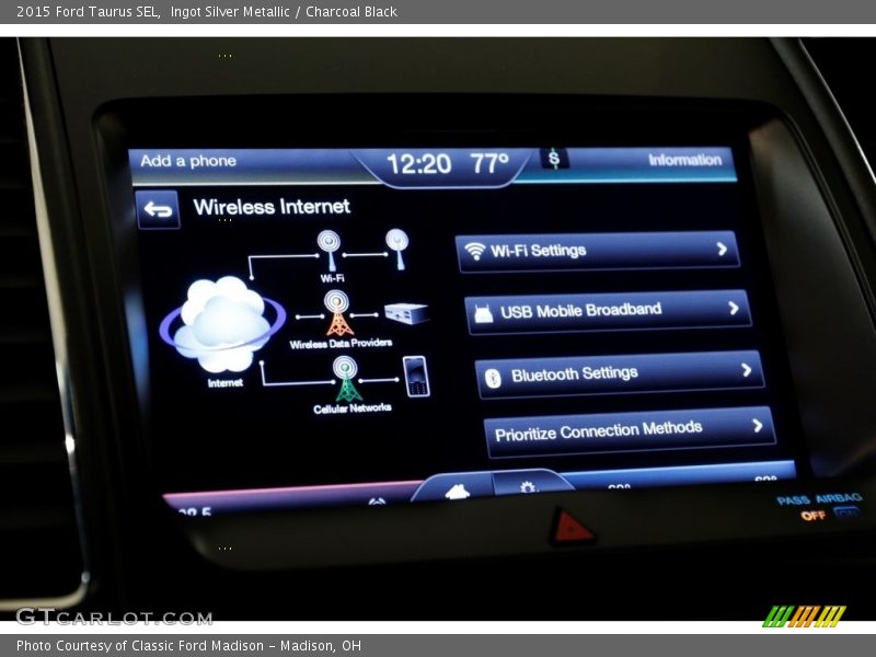 Ingot Silver Metallic / Charcoal Black 2015 Ford Taurus SEL