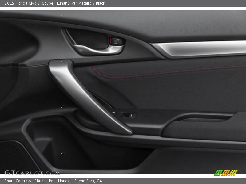 Lunar Silver Metallic / Black 2019 Honda Civic Si Coupe