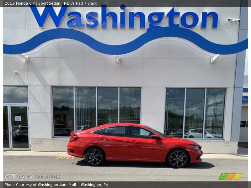 Rallye Red / Black 2019 Honda Civic Sport Sedan