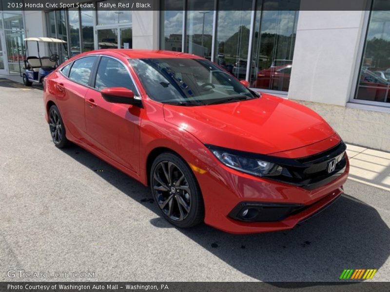 Rallye Red / Black 2019 Honda Civic Sport Sedan
