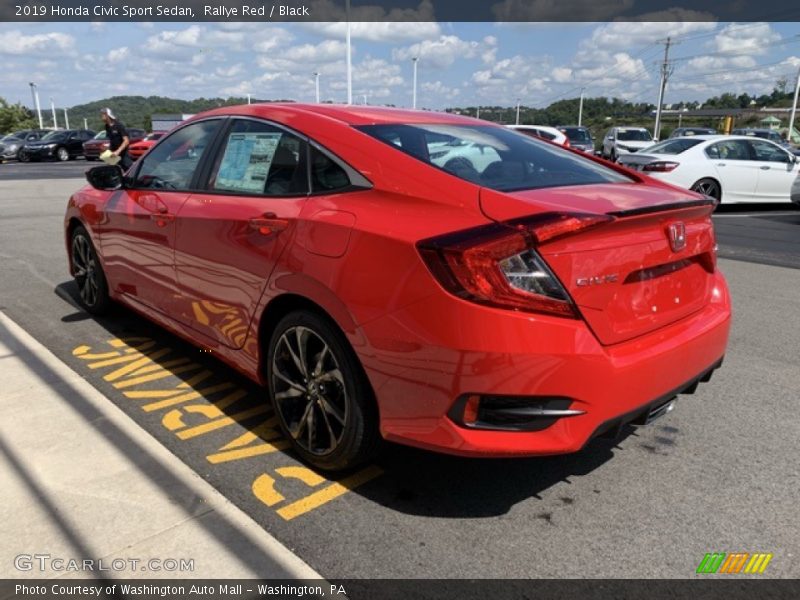 Rallye Red / Black 2019 Honda Civic Sport Sedan