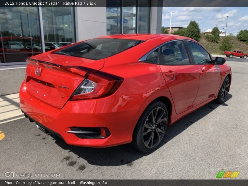 Rallye Red / Black 2019 Honda Civic Sport Sedan
