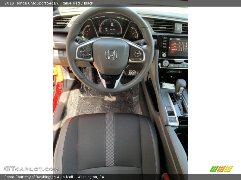 Rallye Red / Black 2019 Honda Civic Sport Sedan