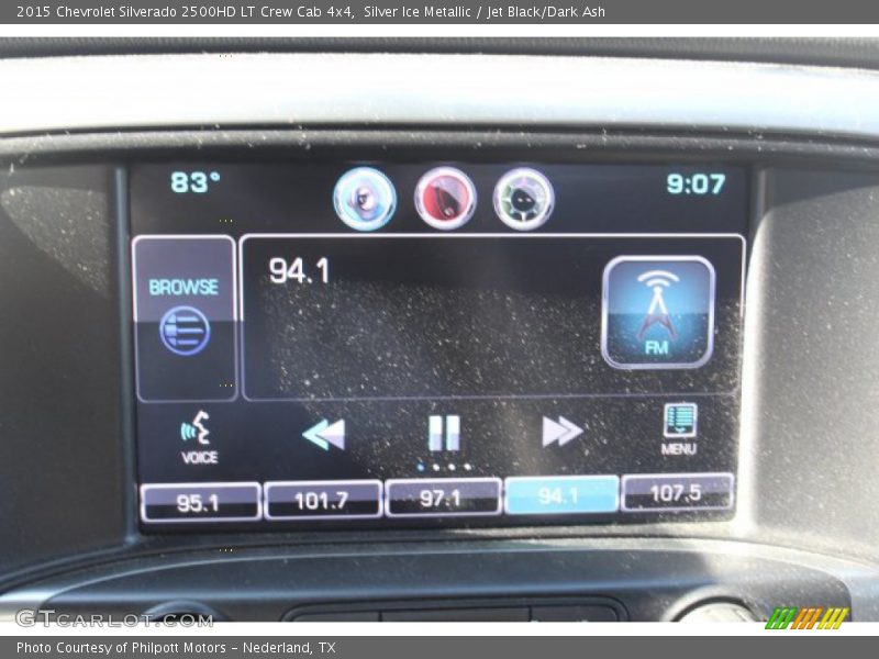 Silver Ice Metallic / Jet Black/Dark Ash 2015 Chevrolet Silverado 2500HD LT Crew Cab 4x4