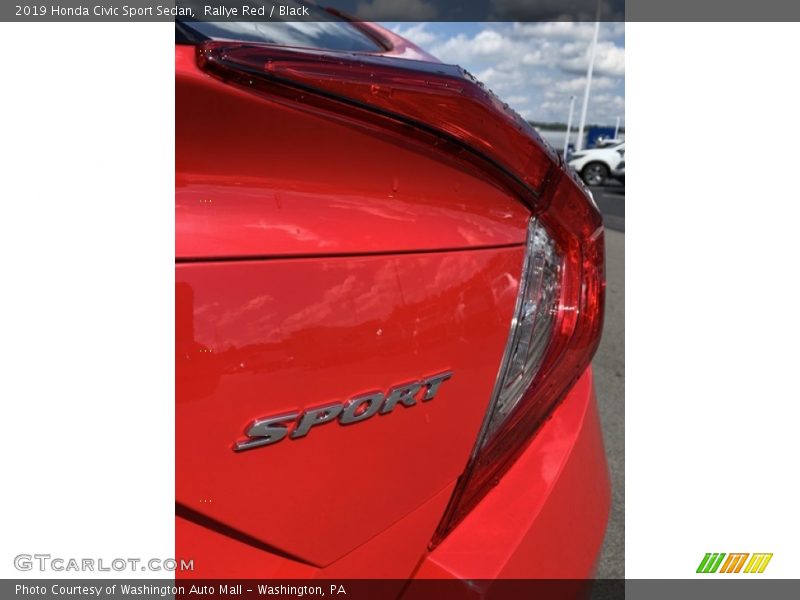 Rallye Red / Black 2019 Honda Civic Sport Sedan