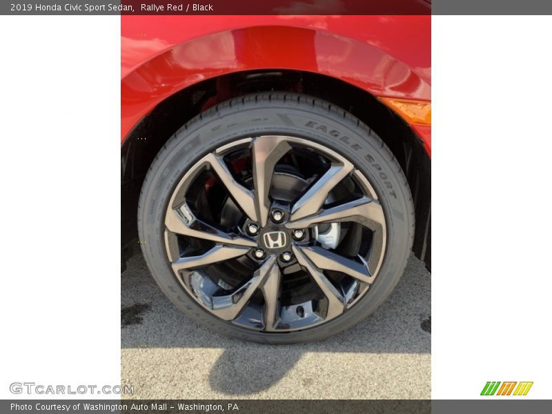 Rallye Red / Black 2019 Honda Civic Sport Sedan
