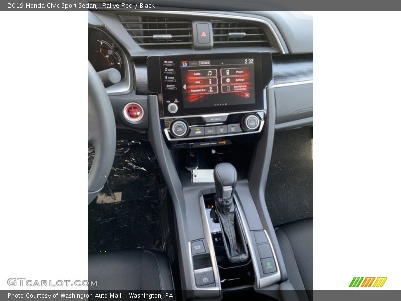 Rallye Red / Black 2019 Honda Civic Sport Sedan
