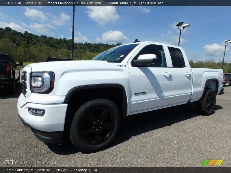 Summit White / Jet Black/Dark Ash 2019 GMC Sierra 1500 Limited Elevation Double Cab 4WD