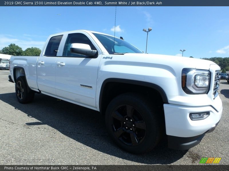 Summit White / Jet Black/Dark Ash 2019 GMC Sierra 1500 Limited Elevation Double Cab 4WD
