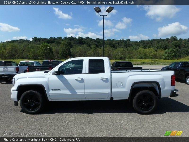Summit White / Jet Black/Dark Ash 2019 GMC Sierra 1500 Limited Elevation Double Cab 4WD