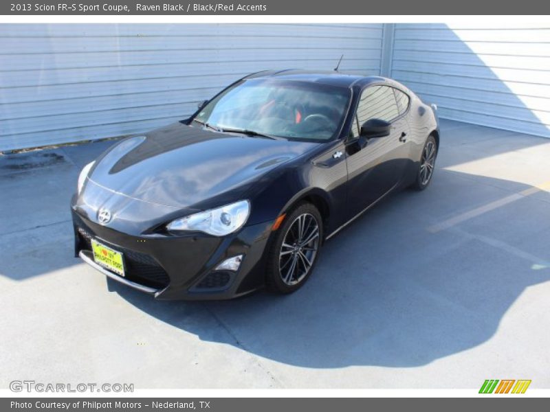 Raven Black / Black/Red Accents 2013 Scion FR-S Sport Coupe