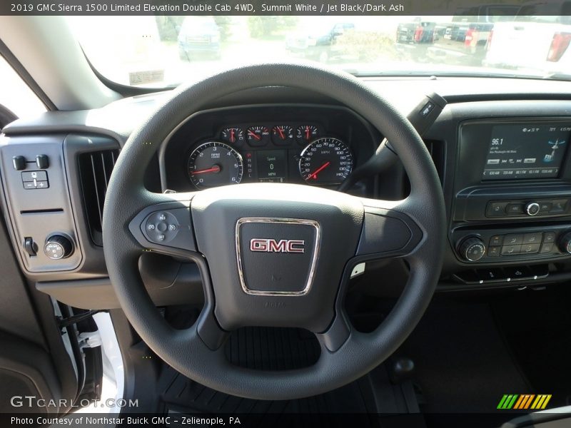 Summit White / Jet Black/Dark Ash 2019 GMC Sierra 1500 Limited Elevation Double Cab 4WD