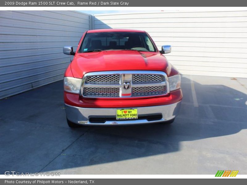 Flame Red / Dark Slate Gray 2009 Dodge Ram 1500 SLT Crew Cab