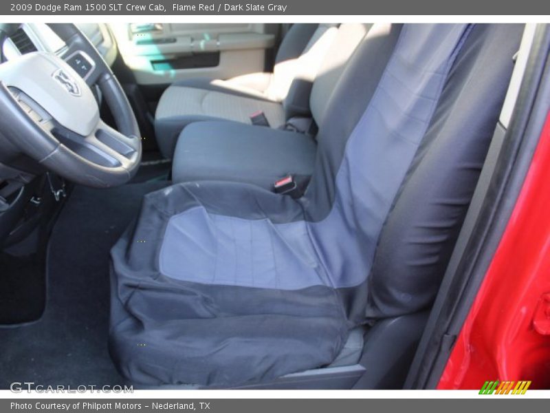 Flame Red / Dark Slate Gray 2009 Dodge Ram 1500 SLT Crew Cab