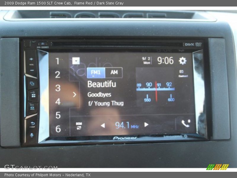 Flame Red / Dark Slate Gray 2009 Dodge Ram 1500 SLT Crew Cab