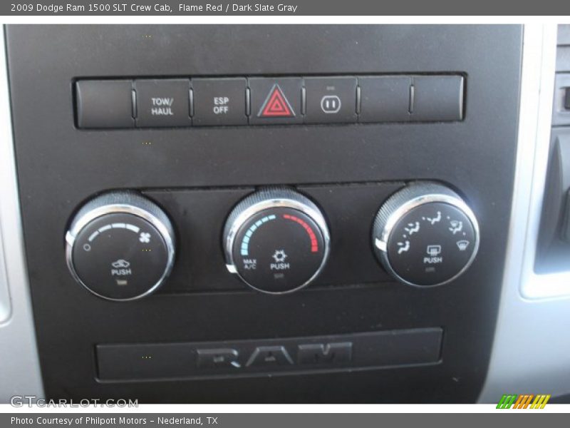 Flame Red / Dark Slate Gray 2009 Dodge Ram 1500 SLT Crew Cab