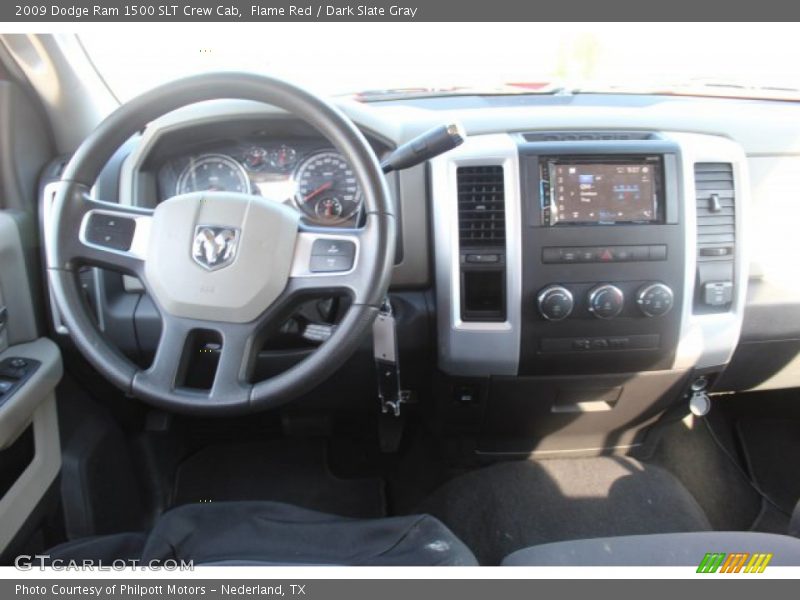 Flame Red / Dark Slate Gray 2009 Dodge Ram 1500 SLT Crew Cab