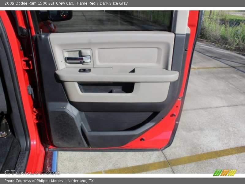Flame Red / Dark Slate Gray 2009 Dodge Ram 1500 SLT Crew Cab