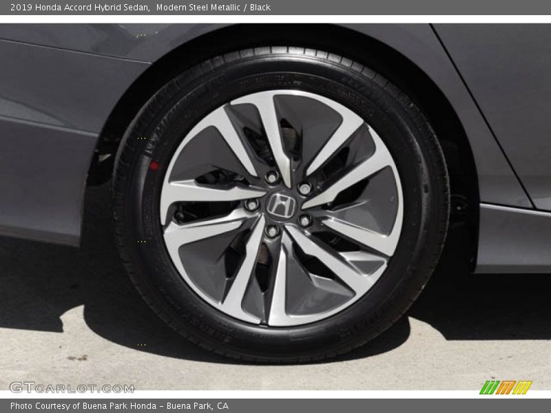 Modern Steel Metallic / Black 2019 Honda Accord Hybrid Sedan