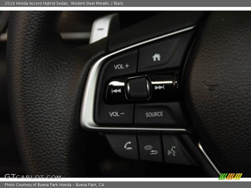 Modern Steel Metallic / Black 2019 Honda Accord Hybrid Sedan