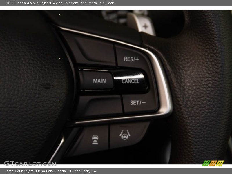 Modern Steel Metallic / Black 2019 Honda Accord Hybrid Sedan