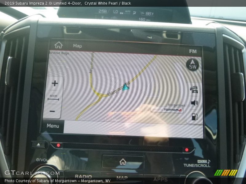 Navigation of 2019 Impreza 2.0i Limited 4-Door