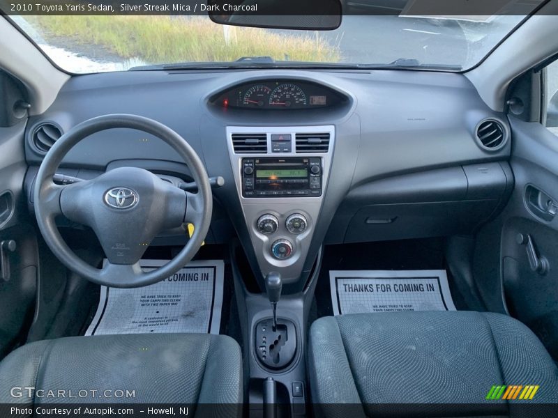 Silver Streak Mica / Dark Charcoal 2010 Toyota Yaris Sedan