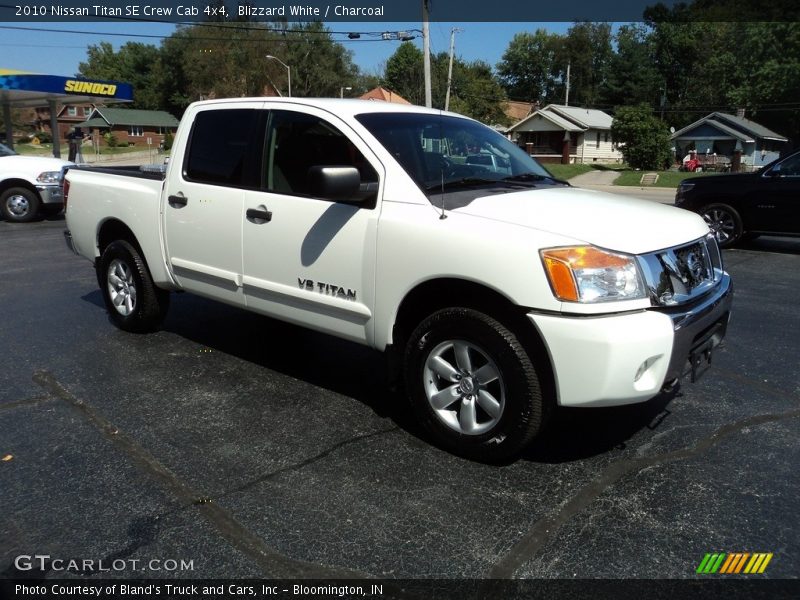 Blizzard White / Charcoal 2010 Nissan Titan SE Crew Cab 4x4