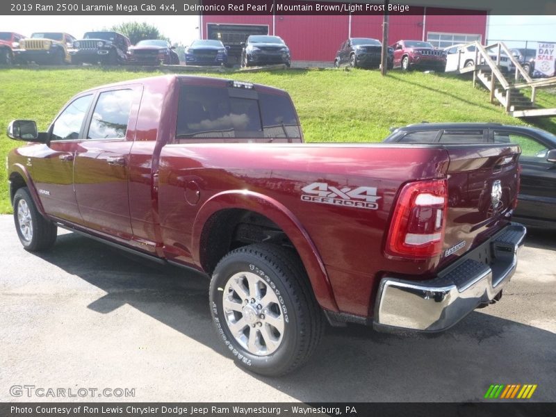 Delmonico Red Pearl / Mountain Brown/Light Frost Beige 2019 Ram 2500 Laramie Mega Cab 4x4