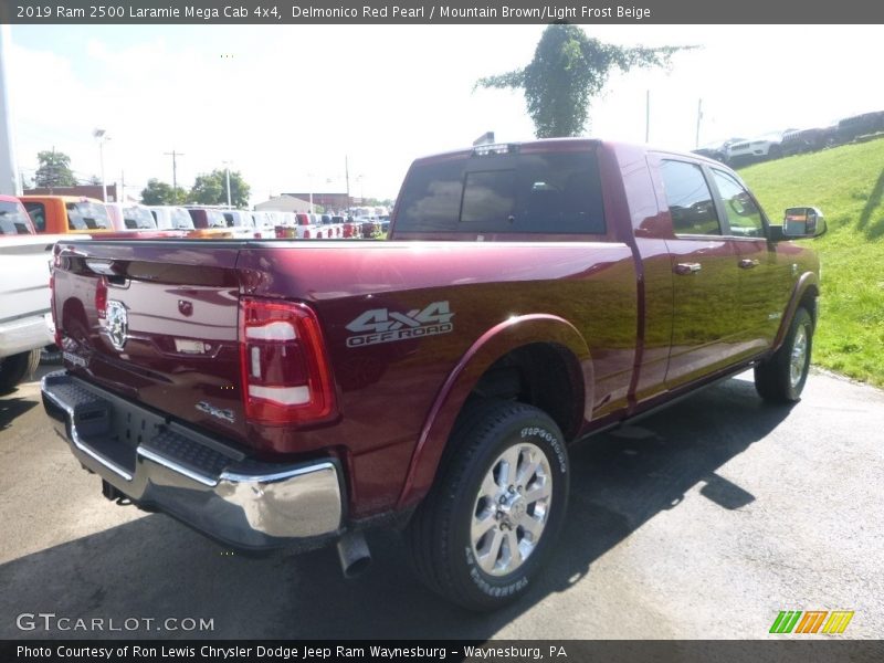 Delmonico Red Pearl / Mountain Brown/Light Frost Beige 2019 Ram 2500 Laramie Mega Cab 4x4