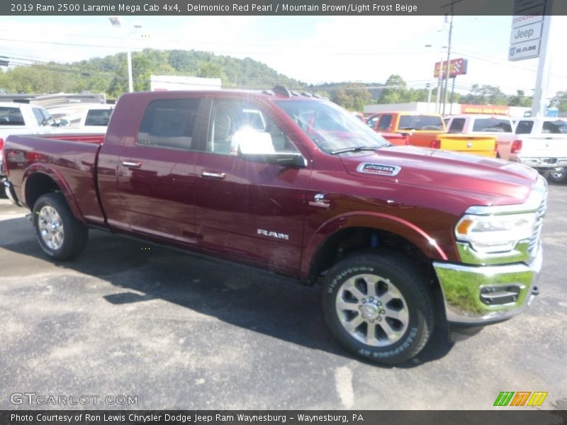 Delmonico Red Pearl / Mountain Brown/Light Frost Beige 2019 Ram 2500 Laramie Mega Cab 4x4