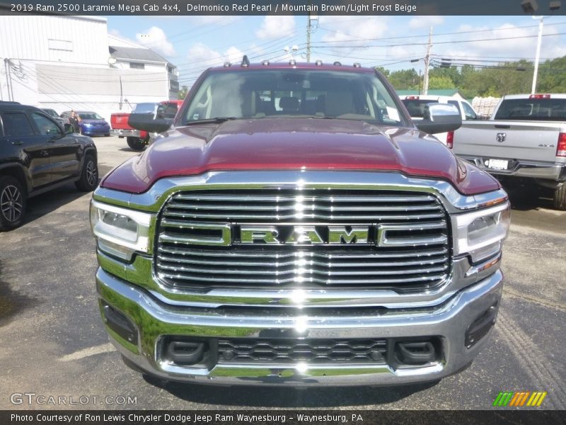 Delmonico Red Pearl / Mountain Brown/Light Frost Beige 2019 Ram 2500 Laramie Mega Cab 4x4