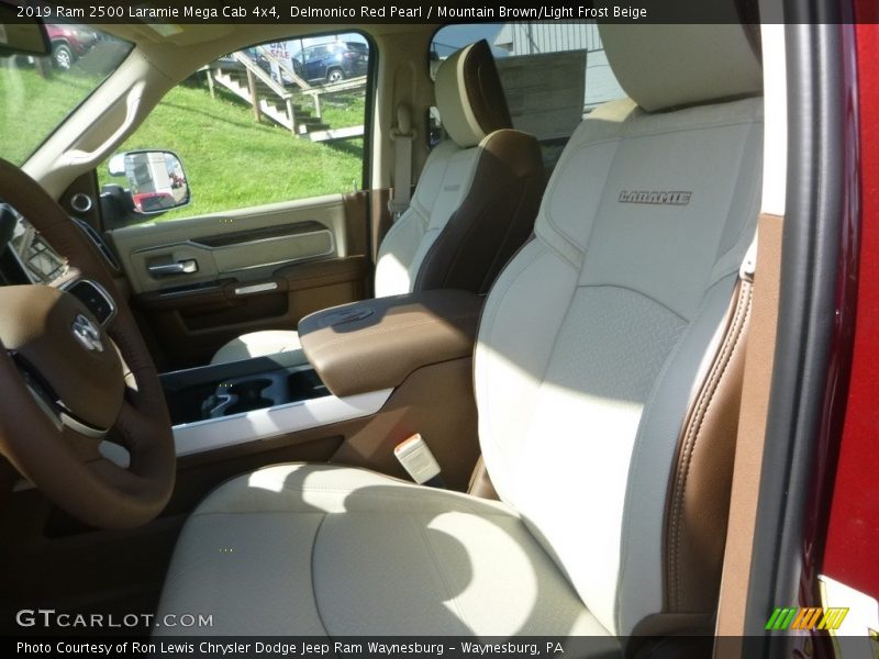 Front Seat of 2019 2500 Laramie Mega Cab 4x4