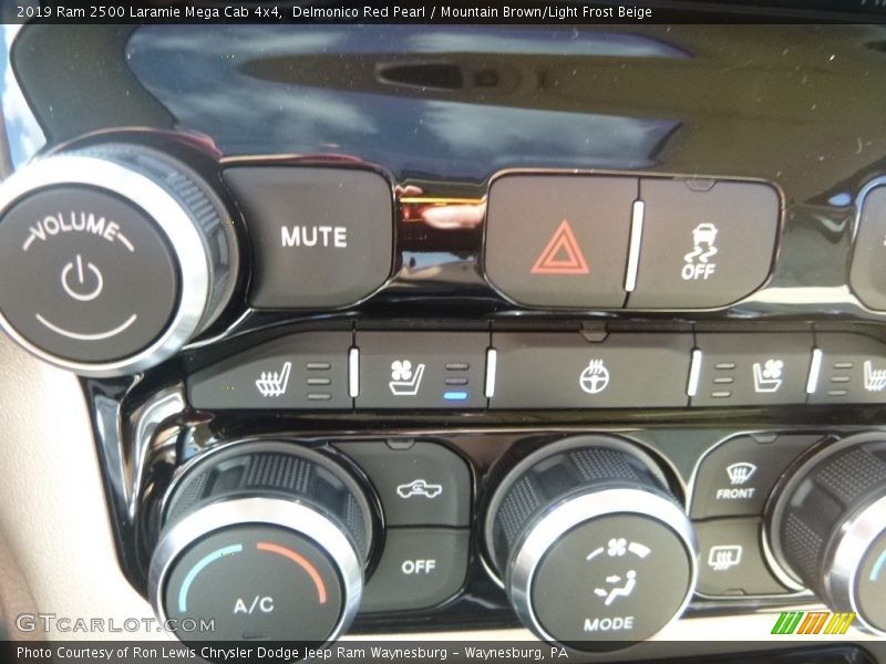 Controls of 2019 2500 Laramie Mega Cab 4x4