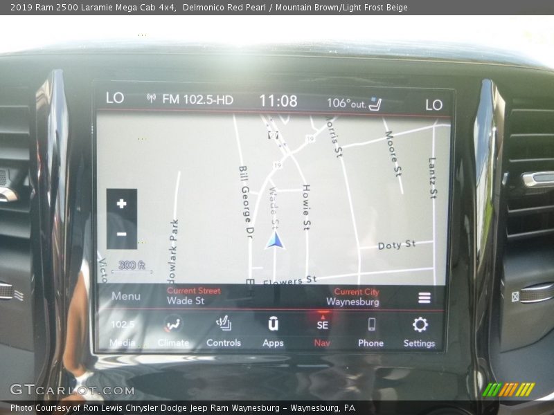 Navigation of 2019 2500 Laramie Mega Cab 4x4