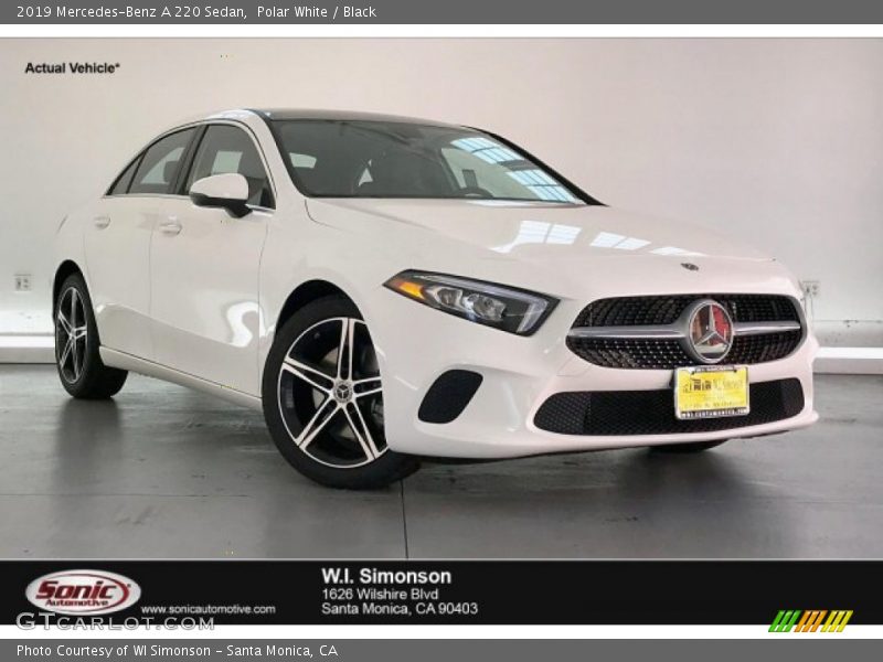 Polar White / Black 2019 Mercedes-Benz A 220 Sedan