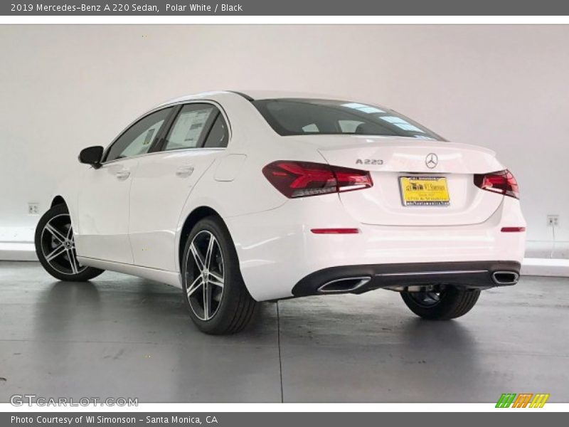 Polar White / Black 2019 Mercedes-Benz A 220 Sedan
