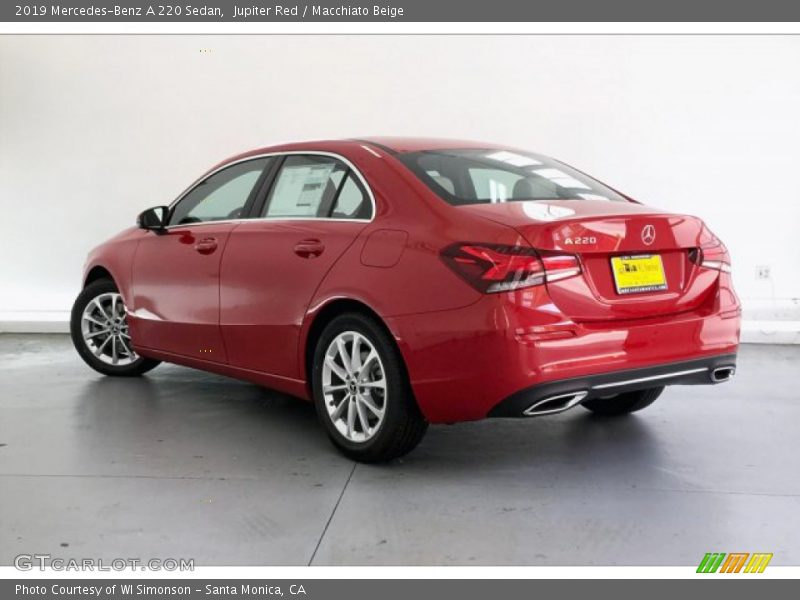 Jupiter Red / Macchiato Beige 2019 Mercedes-Benz A 220 Sedan