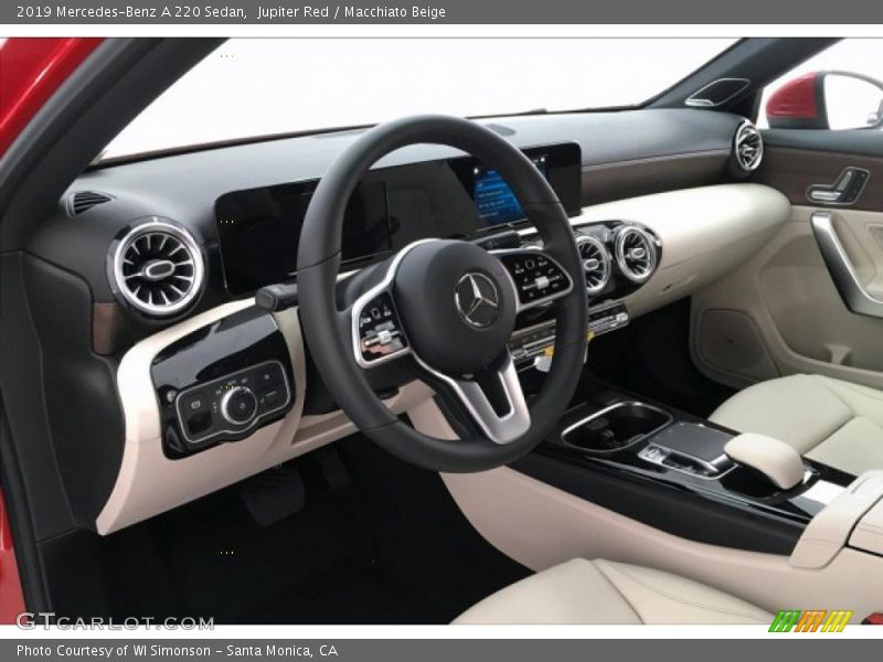 Jupiter Red / Macchiato Beige 2019 Mercedes-Benz A 220 Sedan