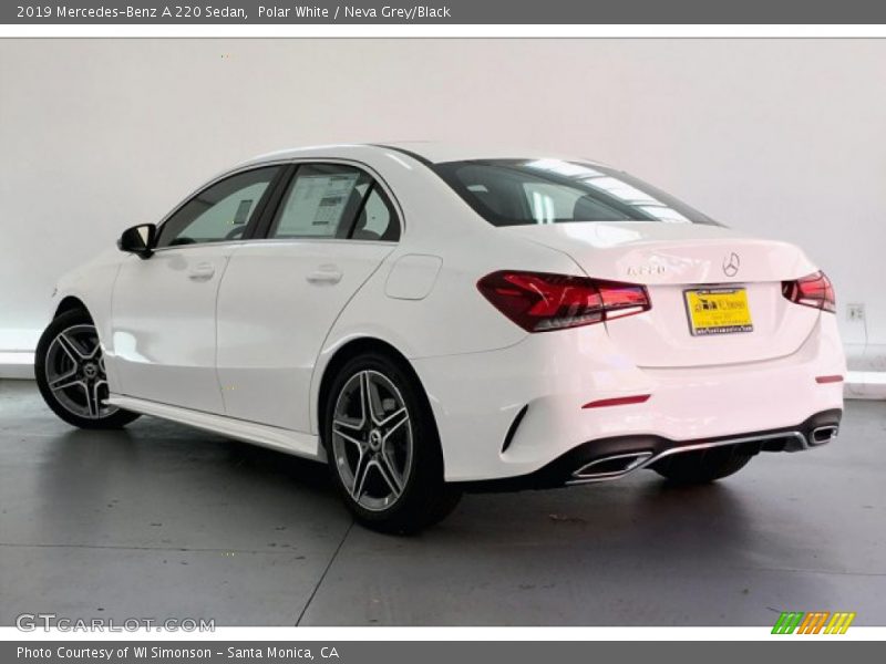 Polar White / Neva Grey/Black 2019 Mercedes-Benz A 220 Sedan