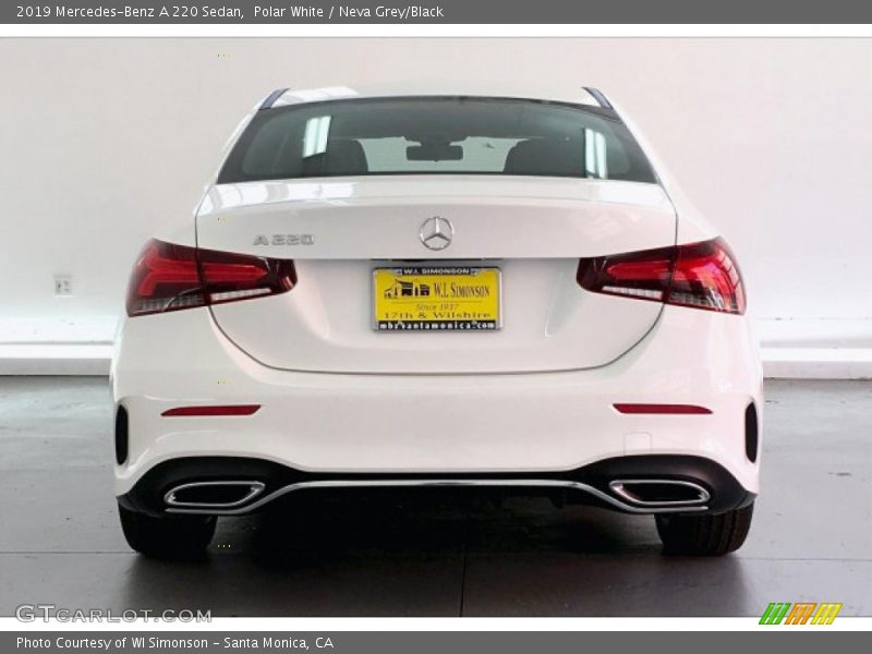 Polar White / Neva Grey/Black 2019 Mercedes-Benz A 220 Sedan
