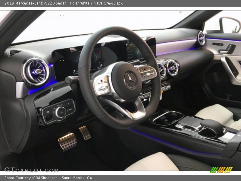 Polar White / Neva Grey/Black 2019 Mercedes-Benz A 220 Sedan