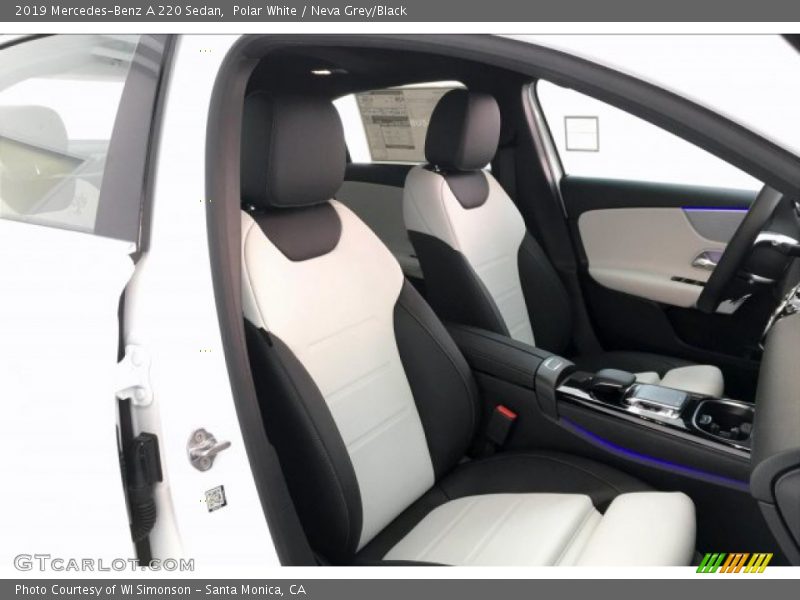 Polar White / Neva Grey/Black 2019 Mercedes-Benz A 220 Sedan