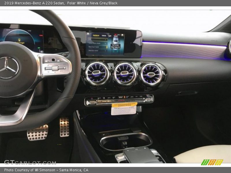 Polar White / Neva Grey/Black 2019 Mercedes-Benz A 220 Sedan